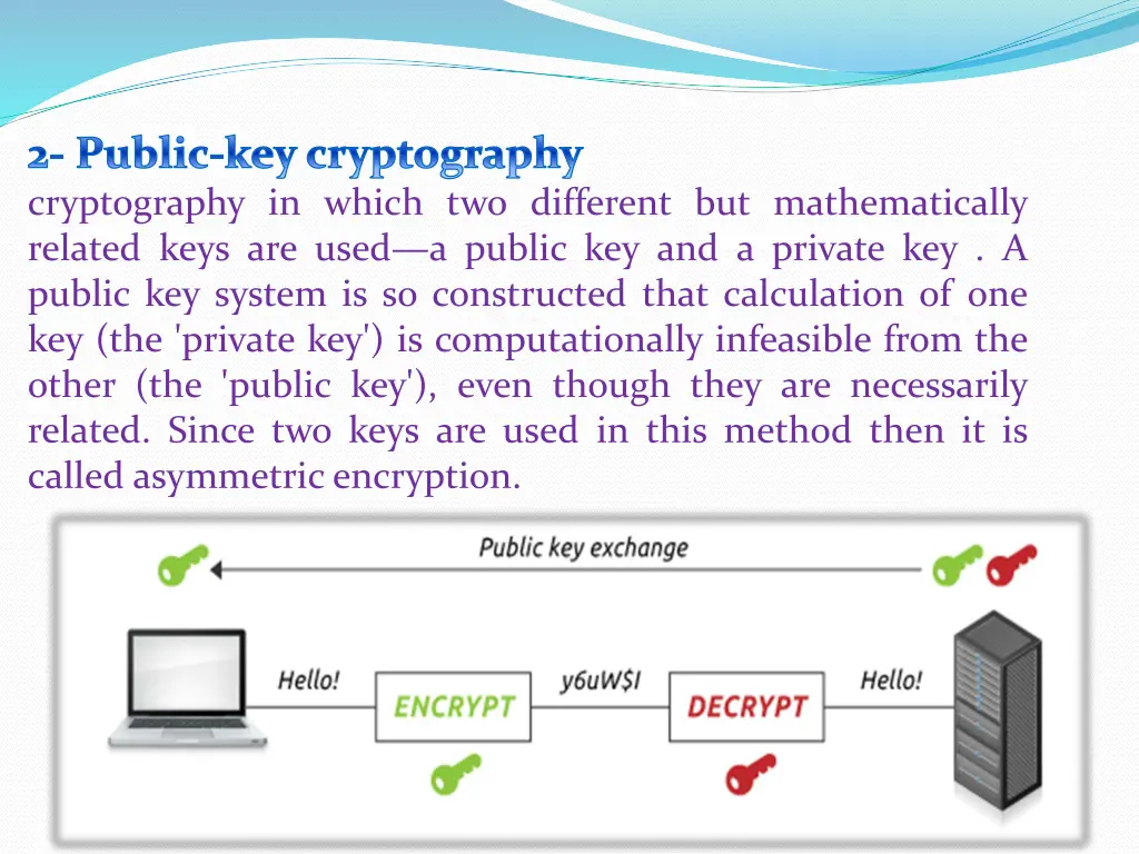2 public keycryptography cryptography in which