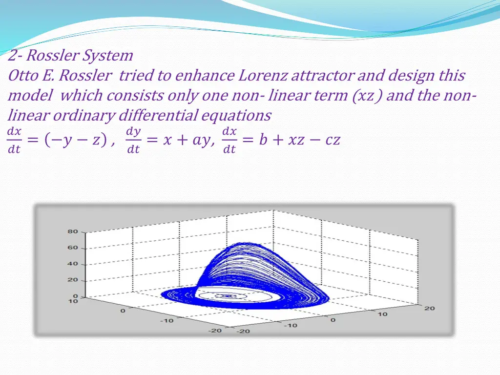 2 rossler system otto e rossler tried to enhance