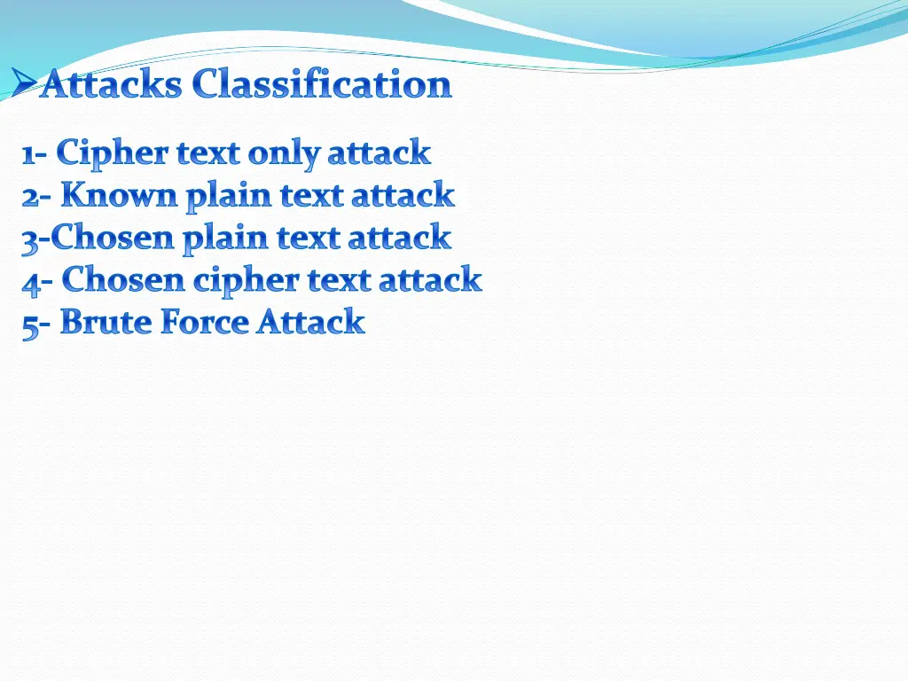 attacks classification