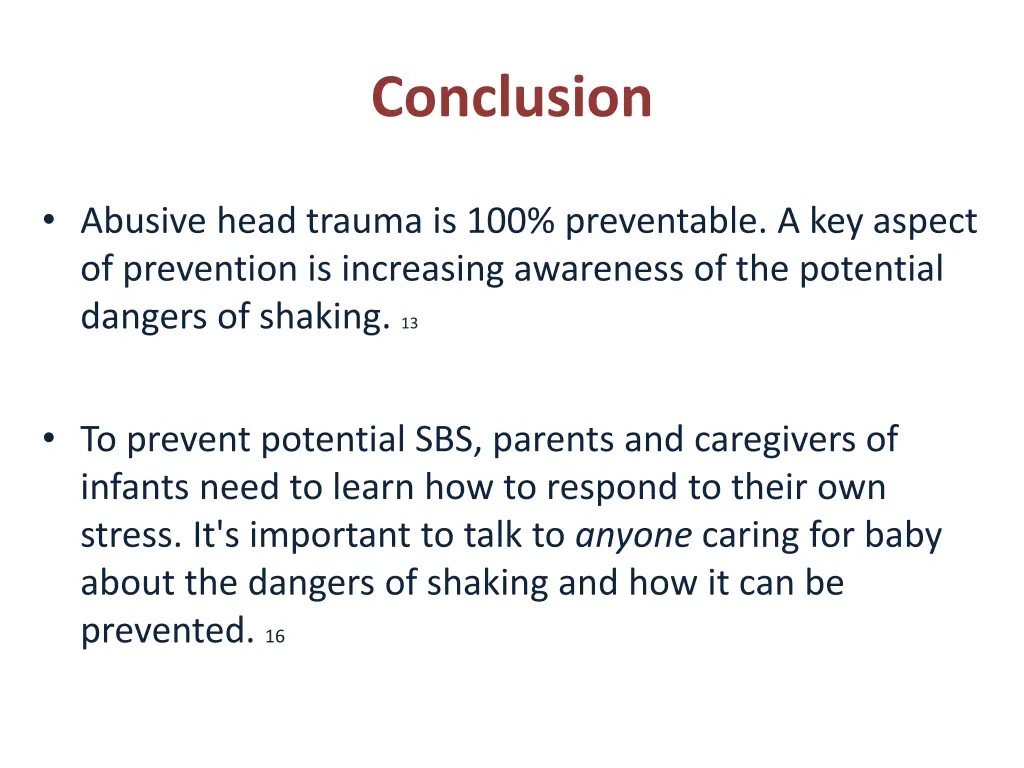 conclusion
