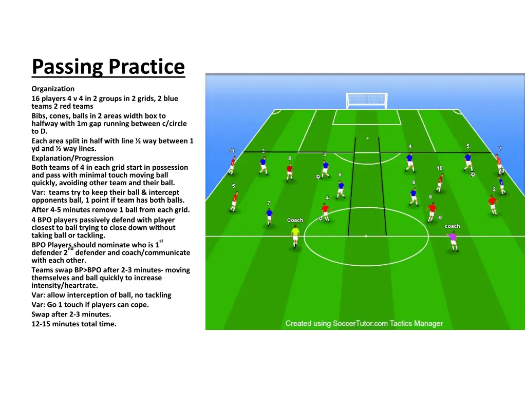 passing practice