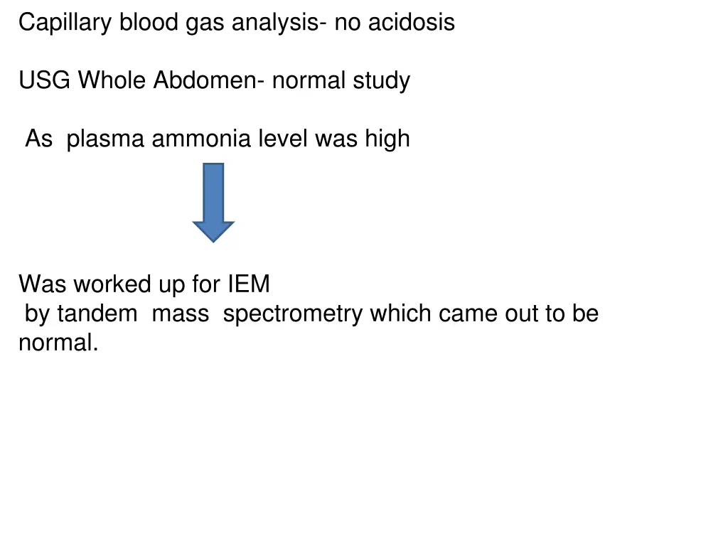 capillary blood gas analysis no acidosis