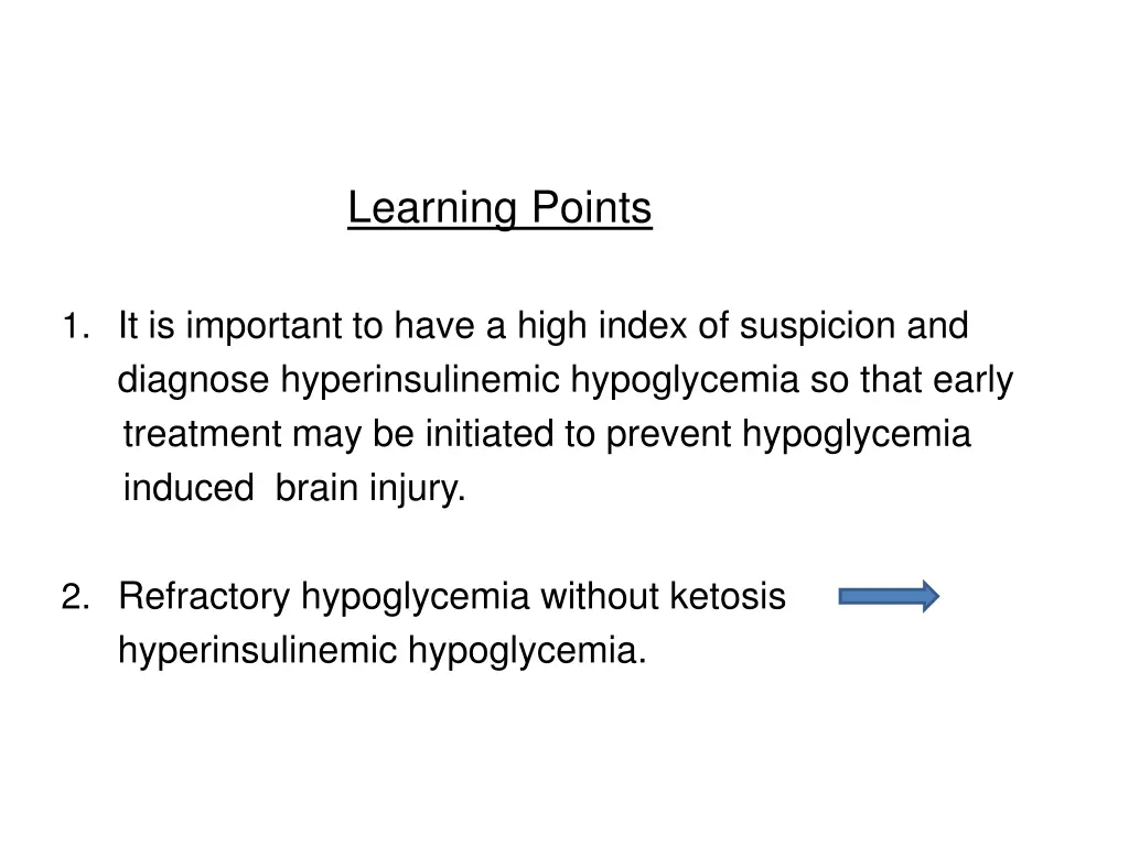 learning points