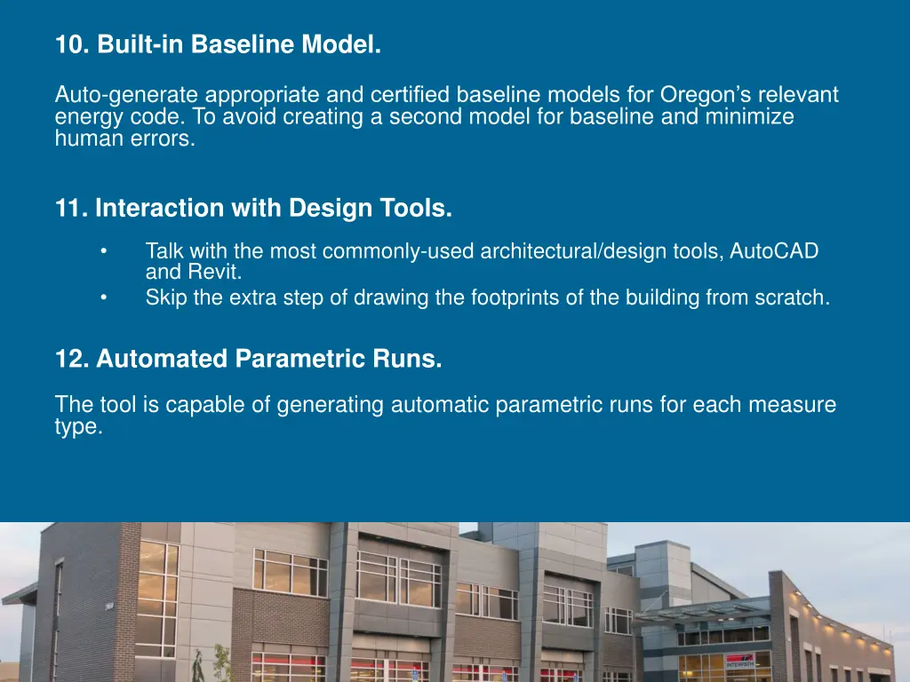 10 built in baseline model