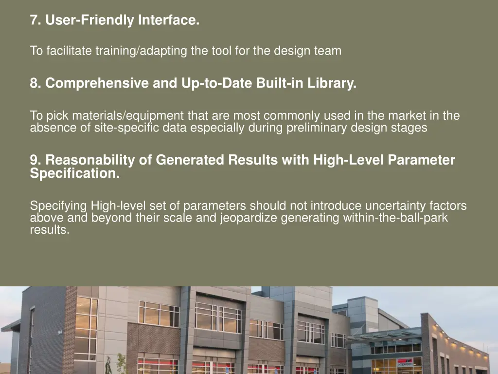 7 user friendly interface