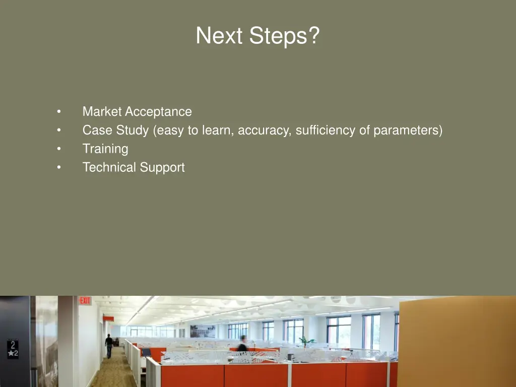 next steps