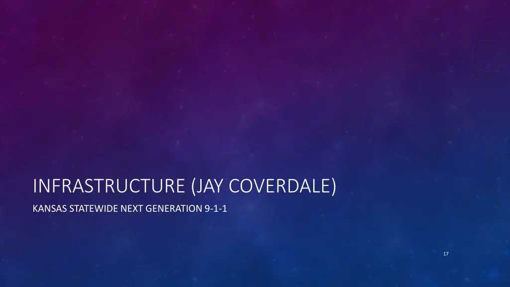 infrastructure jay coverdale