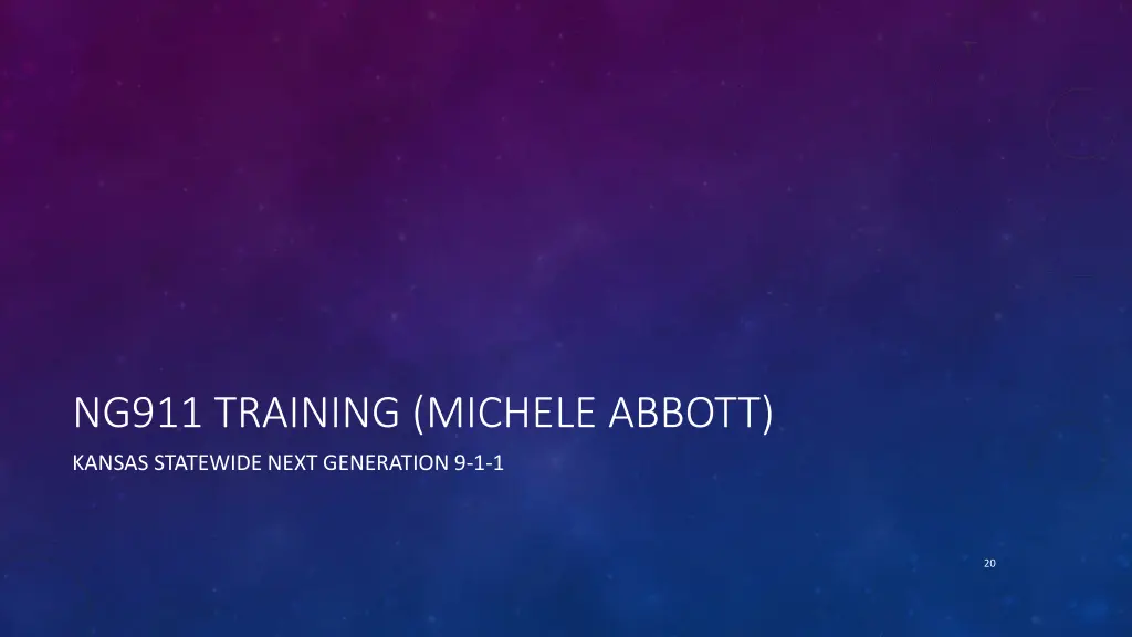 ng911 training michele abbott
