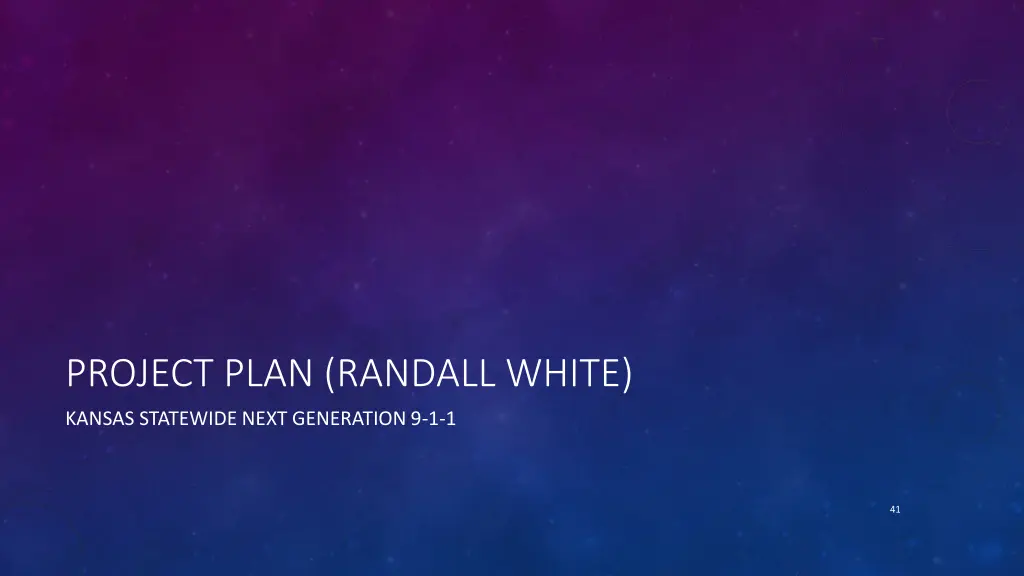 project plan randall white