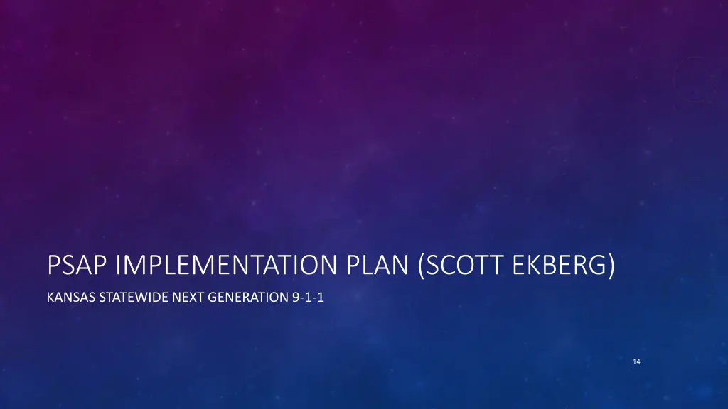 psap implementation plan scott ekberg
