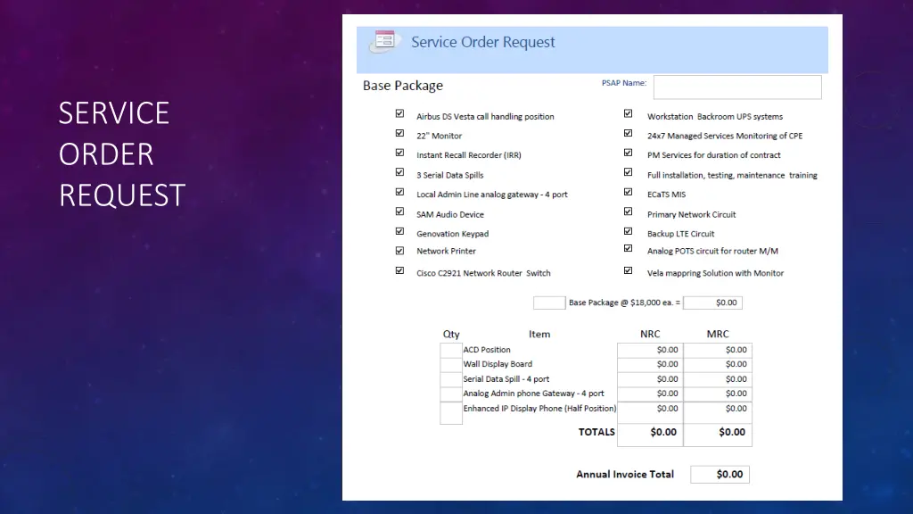service order request