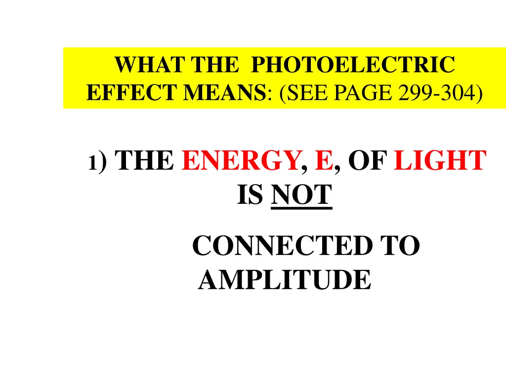 what the photoelectric effect means see page