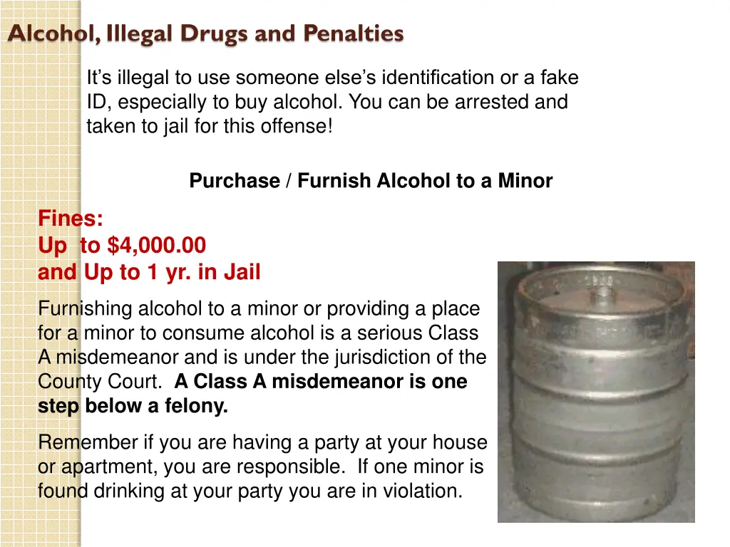 alcohol illegal drugs and penalties 1