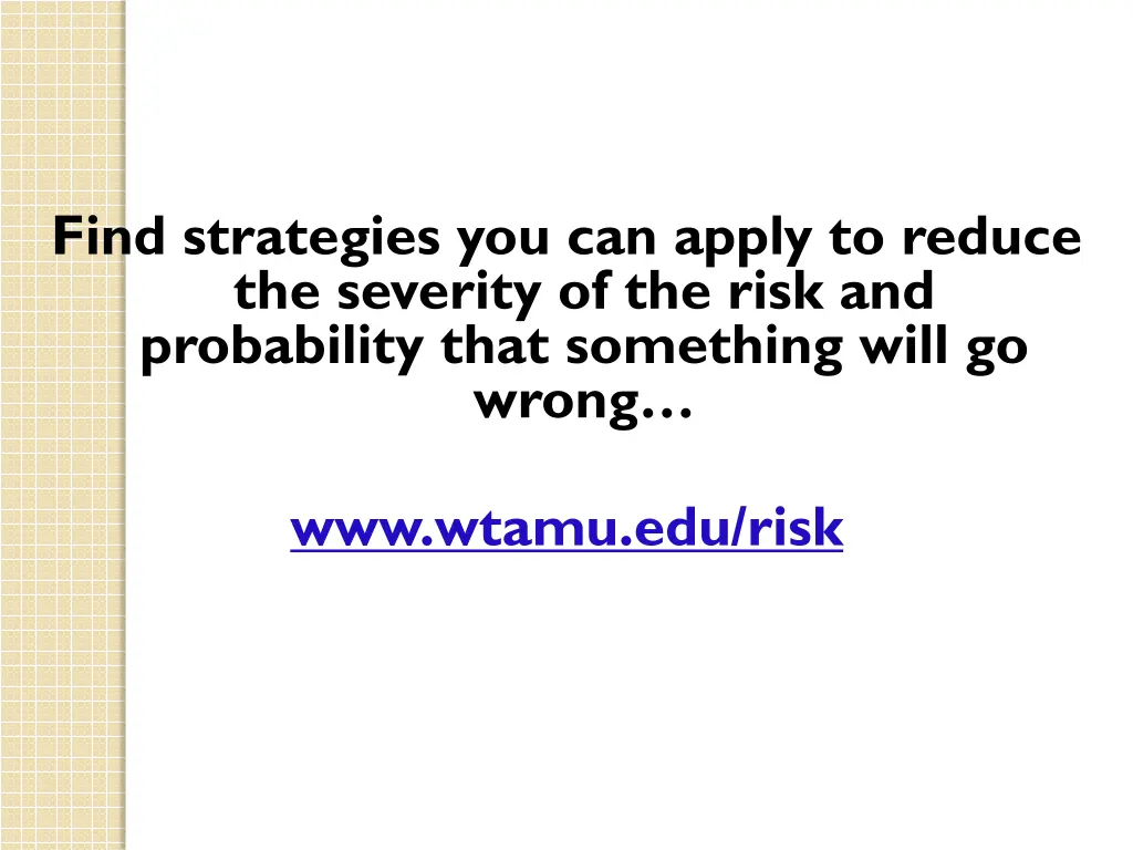 find strategies you can apply to reduce