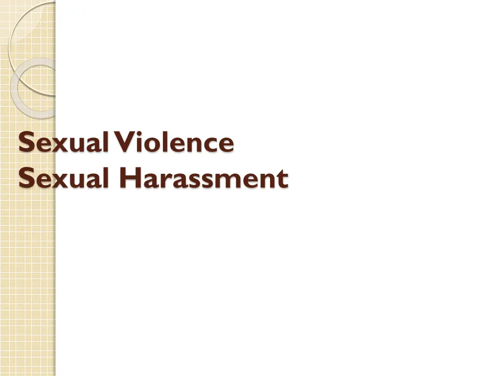 sexual violence sexual harassment