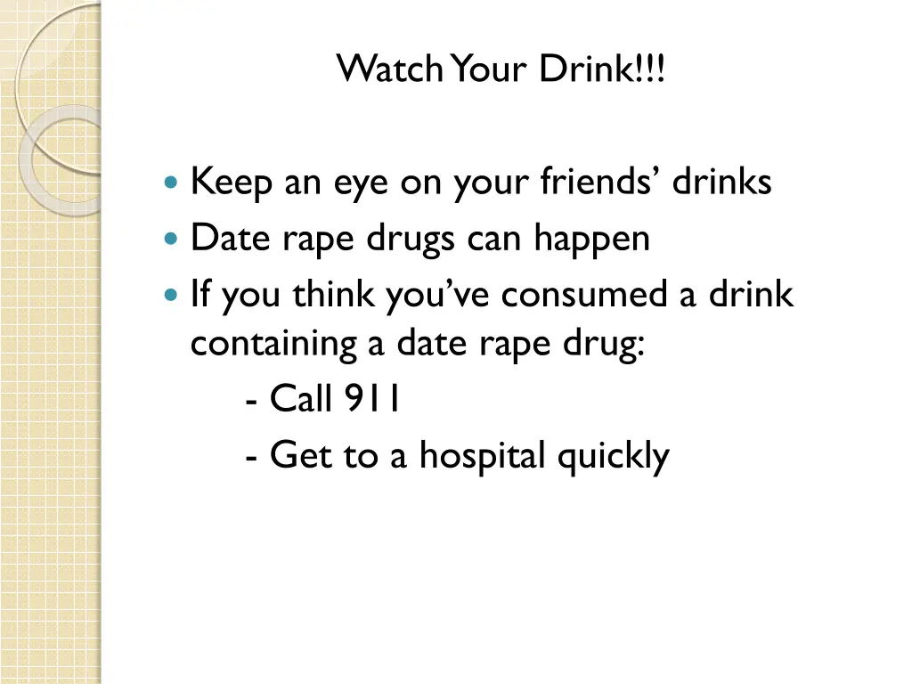 watch your drink