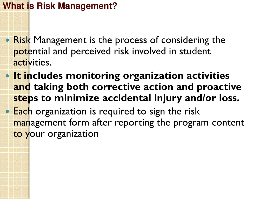 what is risk management