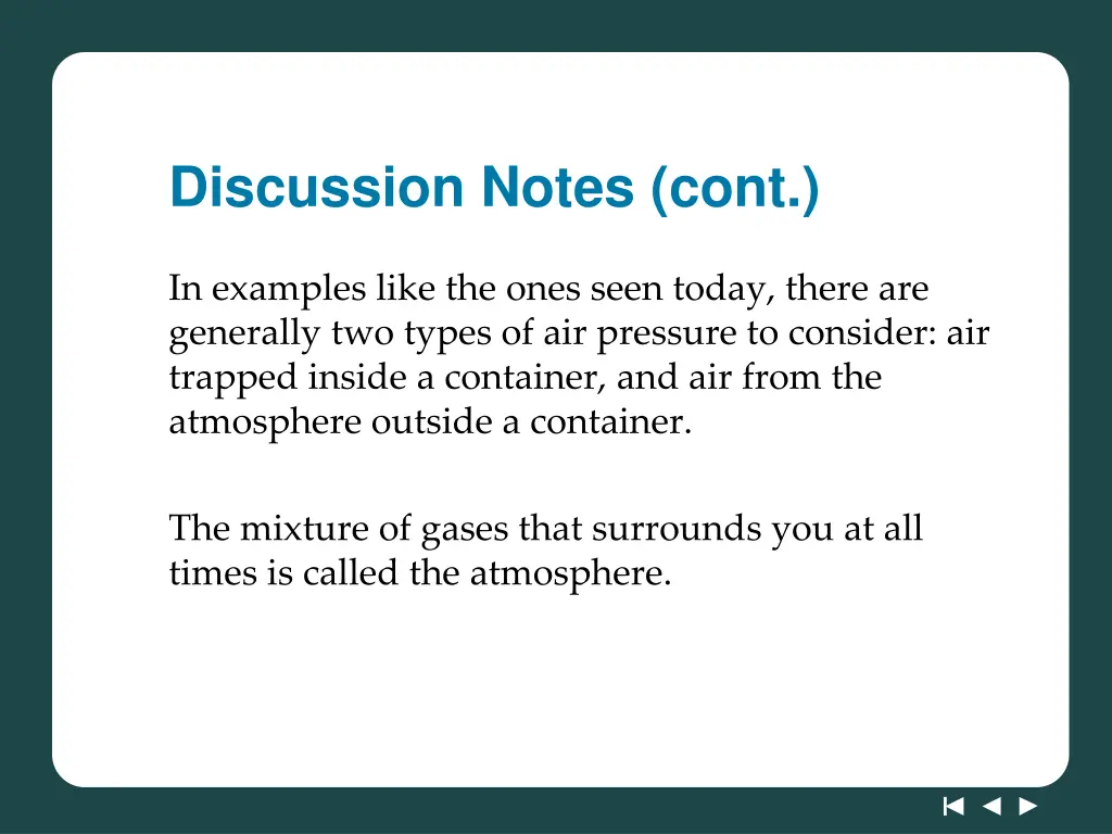 discussion notes cont 1