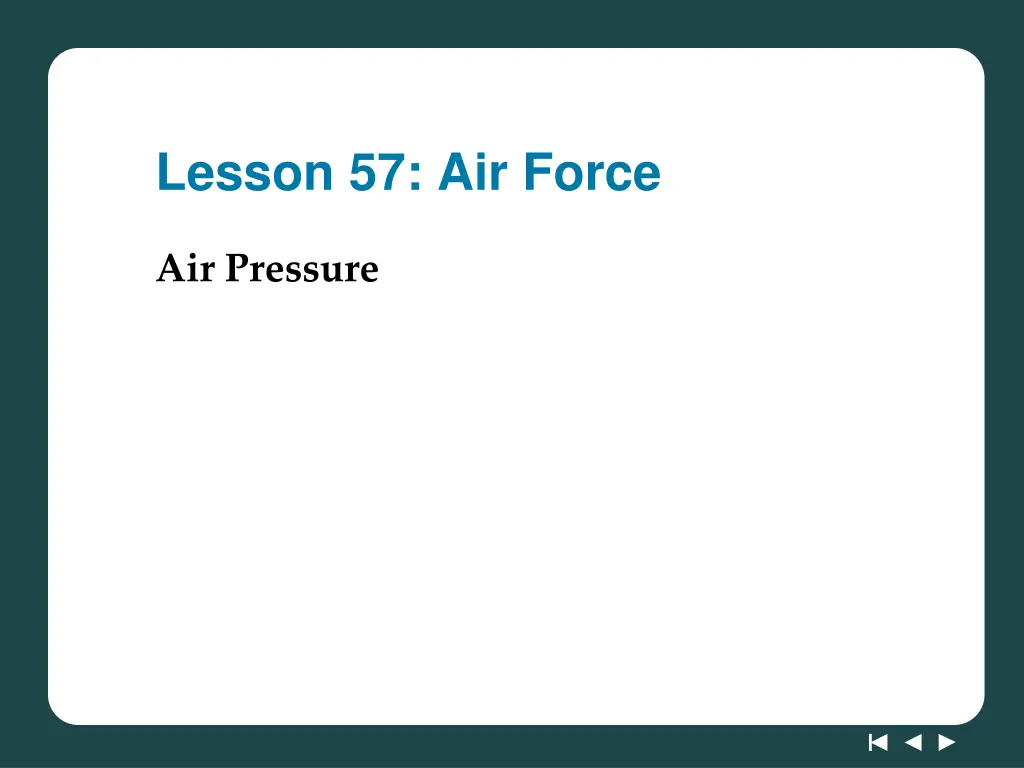 lesson 57 air force