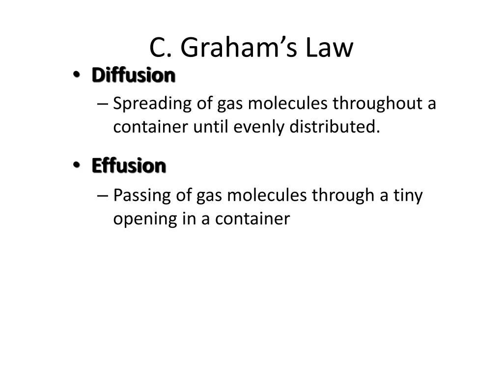c graham s law diffusion spreading