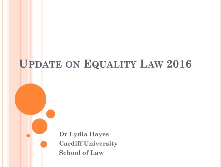 u pdate on e quality l aw 2016