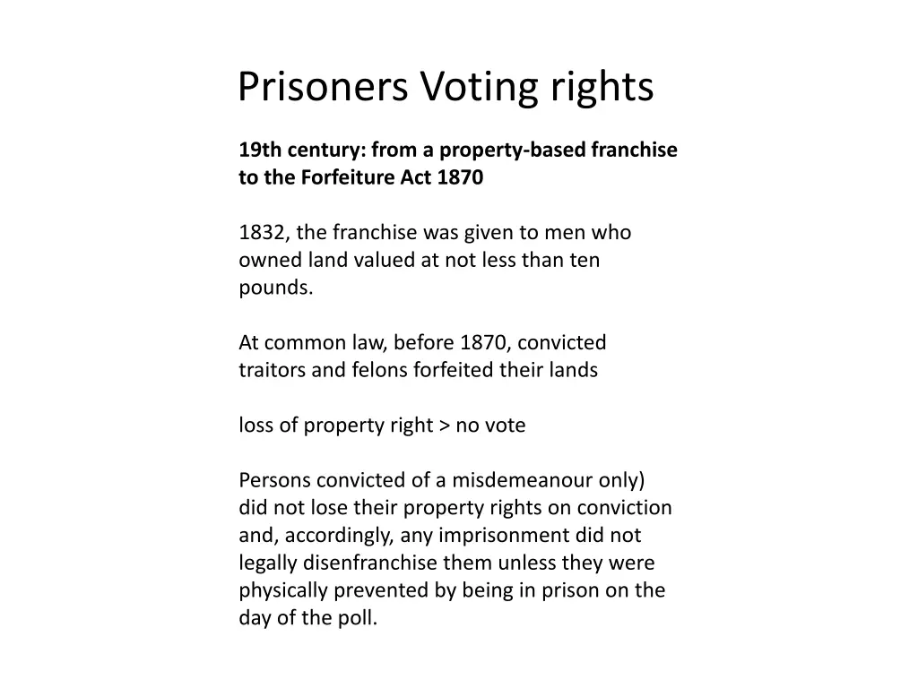 prisoners voting rights