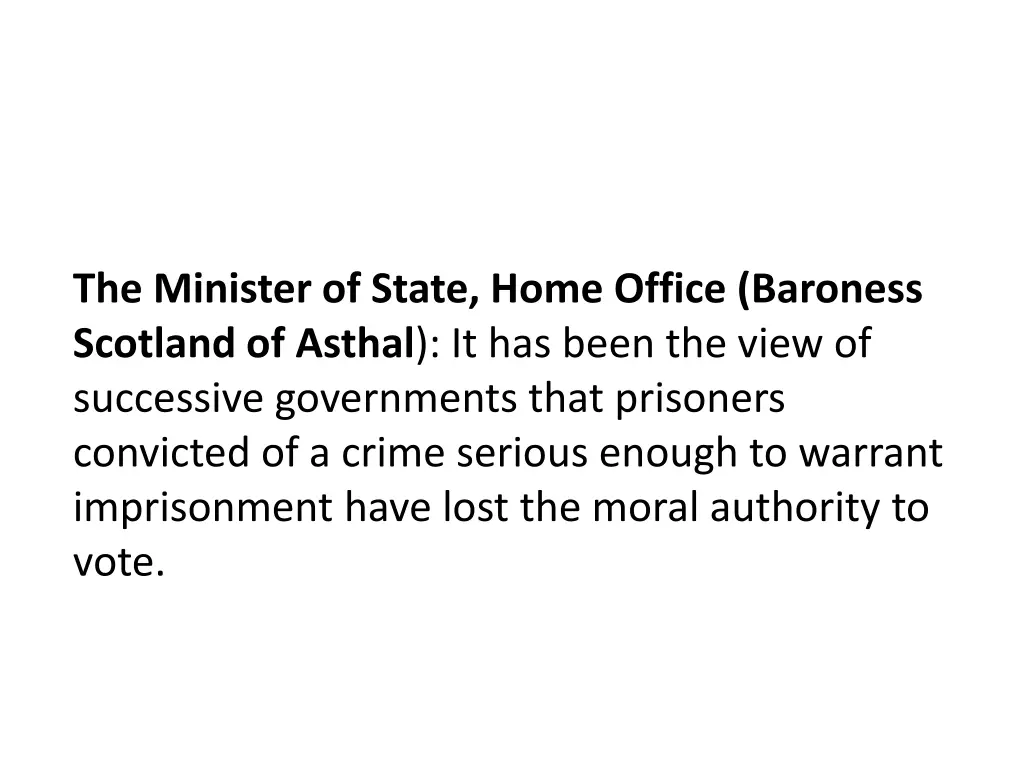the minister of state home office baroness