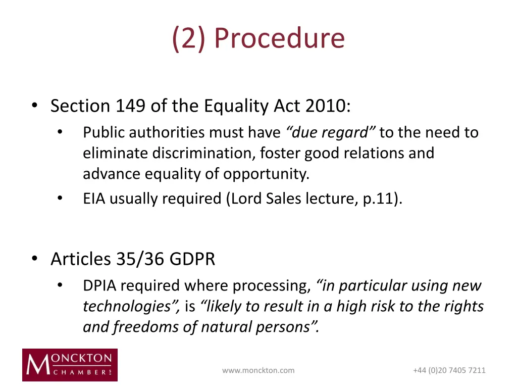 2 procedure