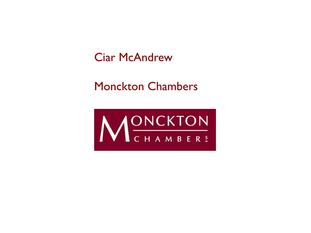 ciar mcandrew monckton chambers 1