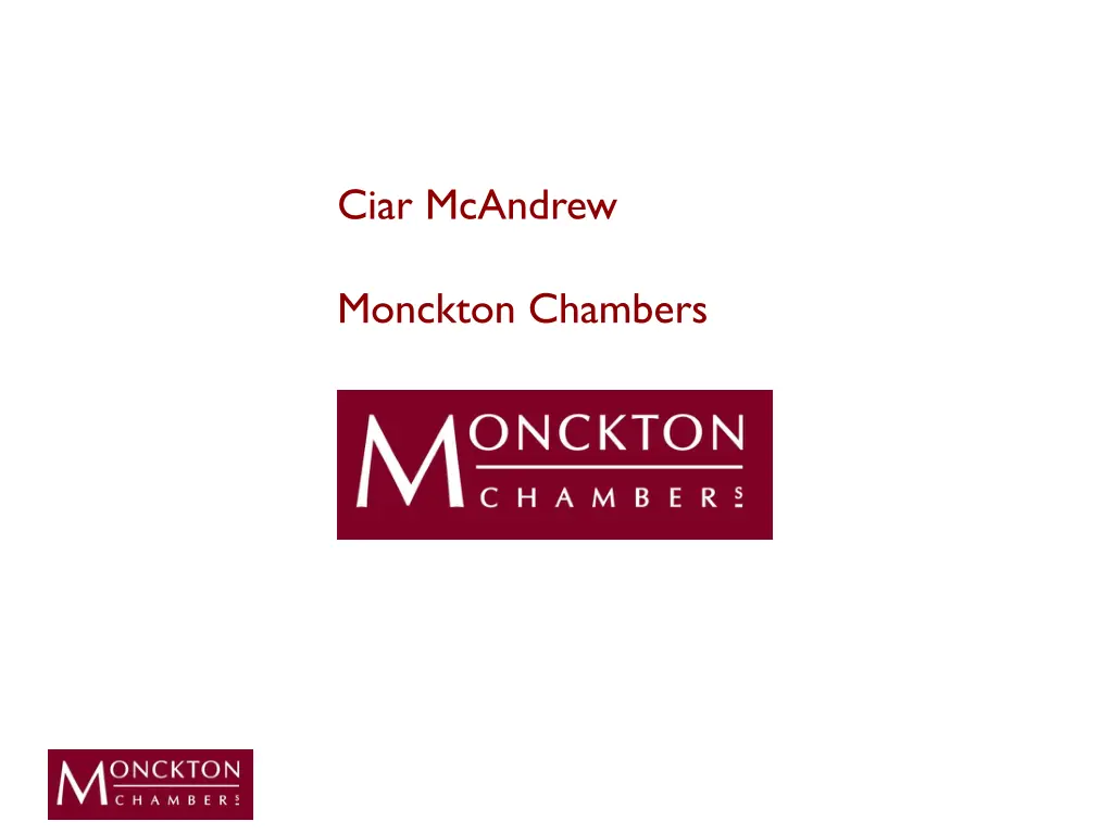 ciar mcandrew monckton chambers