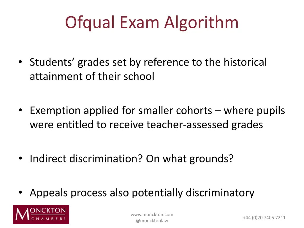 ofqual exam algorithm