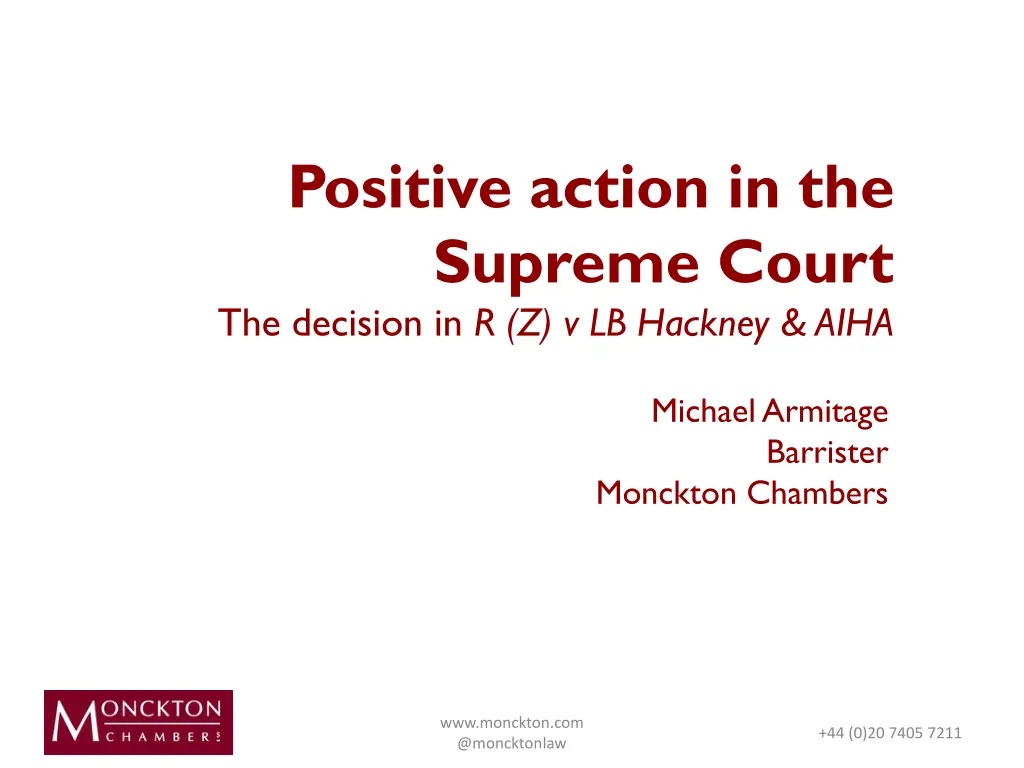positive action in the supreme court the decision