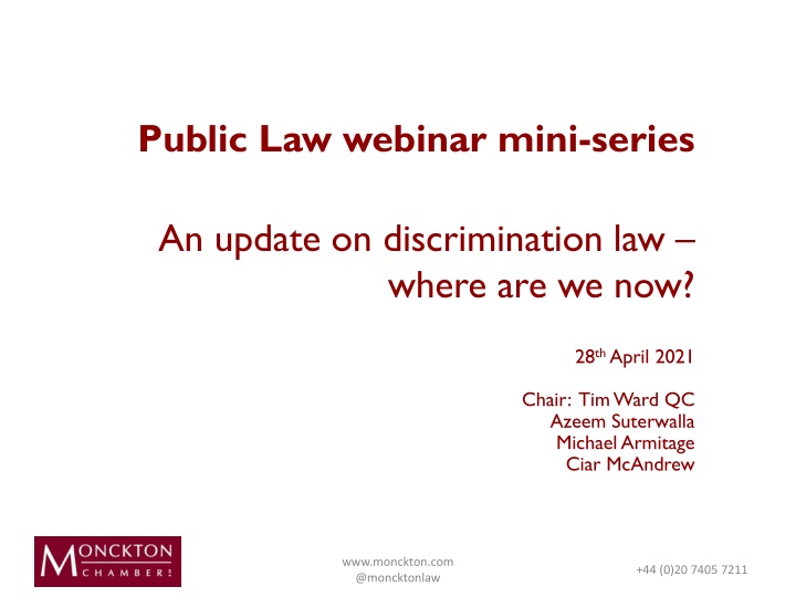 public law webinar mini series