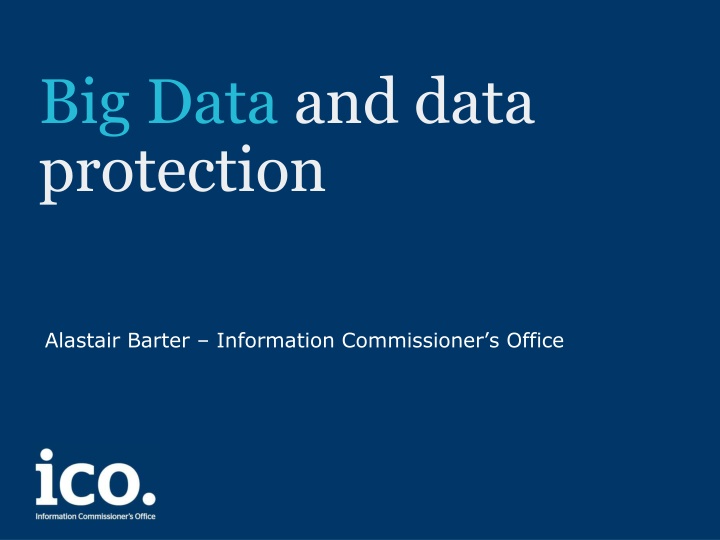 big data and data protection