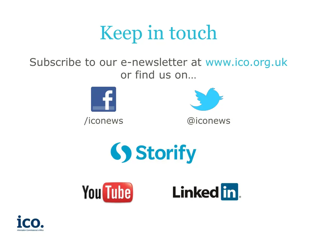 keep in touch