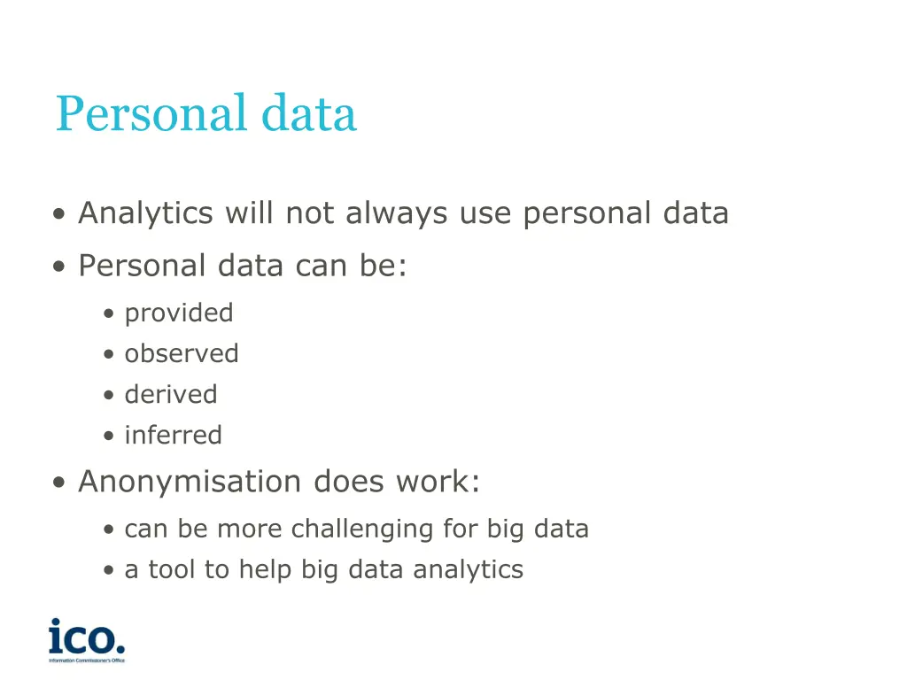 personal data