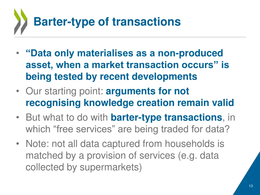 barter type of transactions