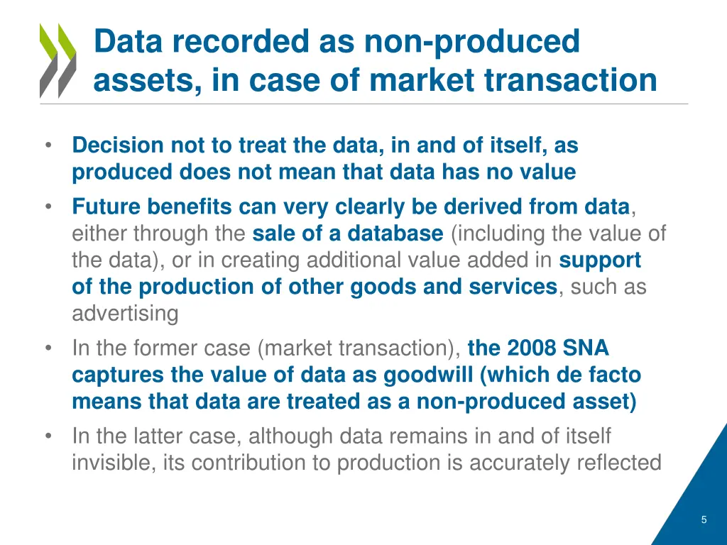 data recorded as non produced assets in case