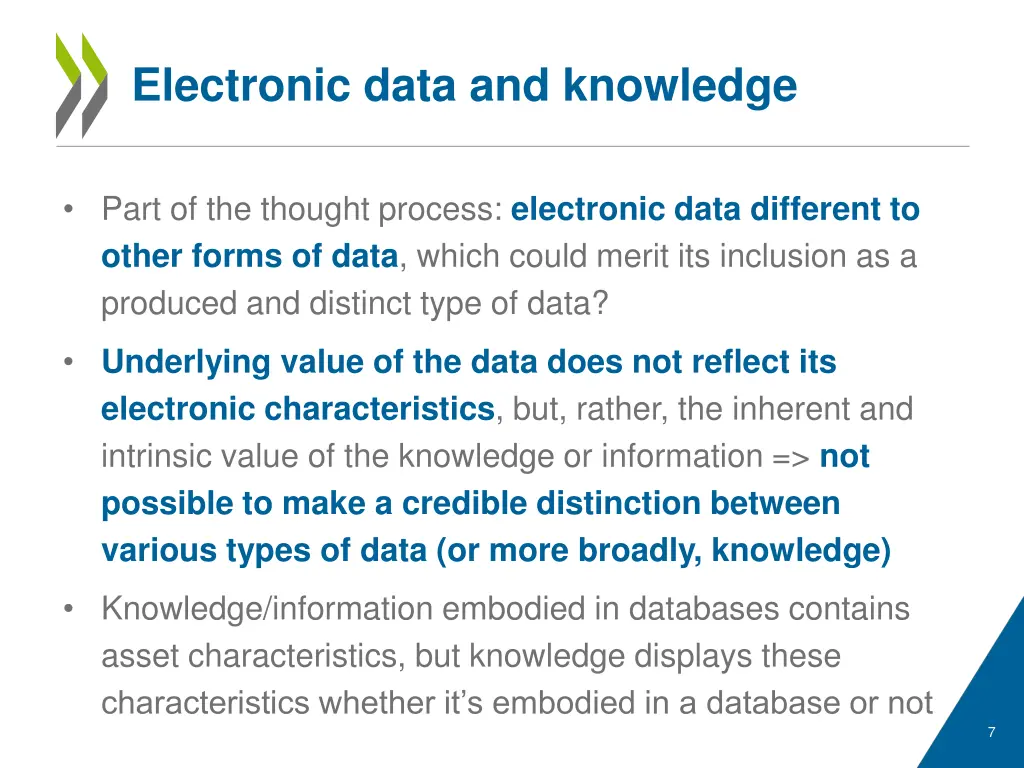 electronic data and knowledge