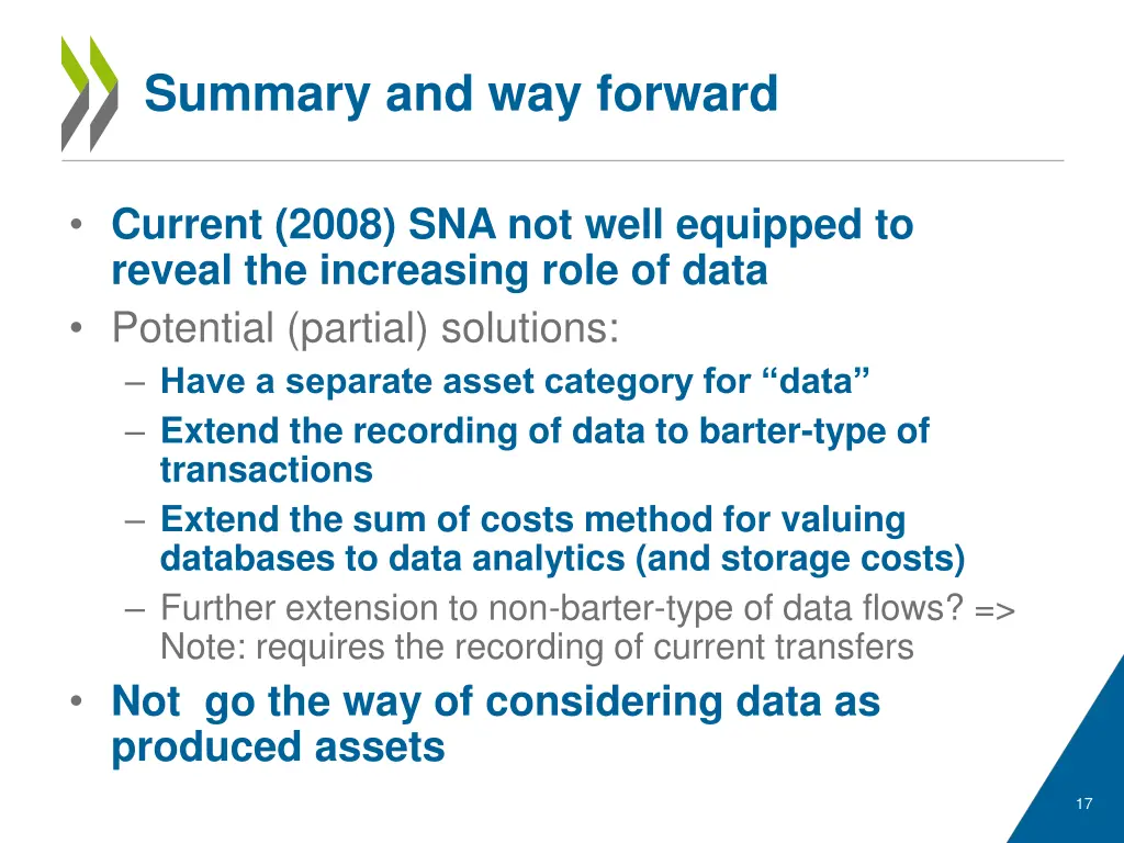 summary and way forward