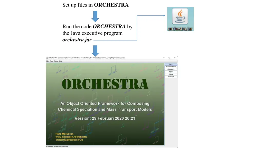 set up files in orchestra