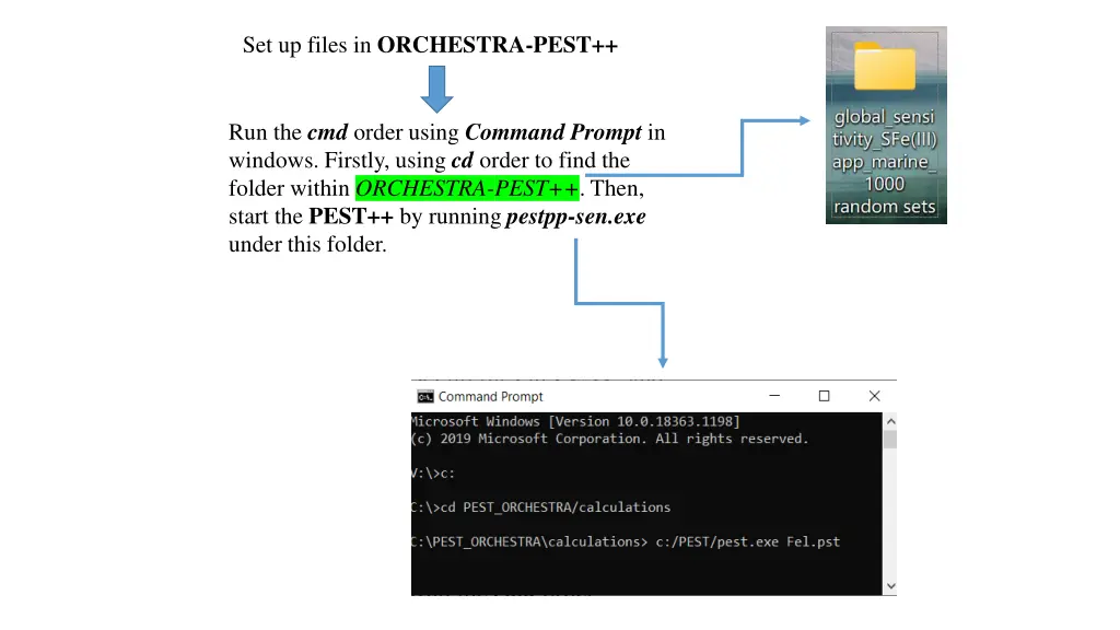 set up files in orchestra pest 1