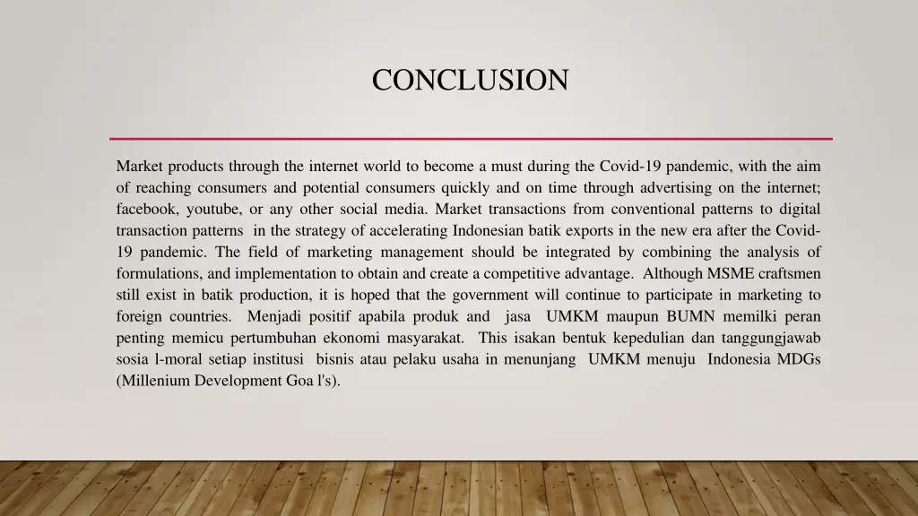 conclusion