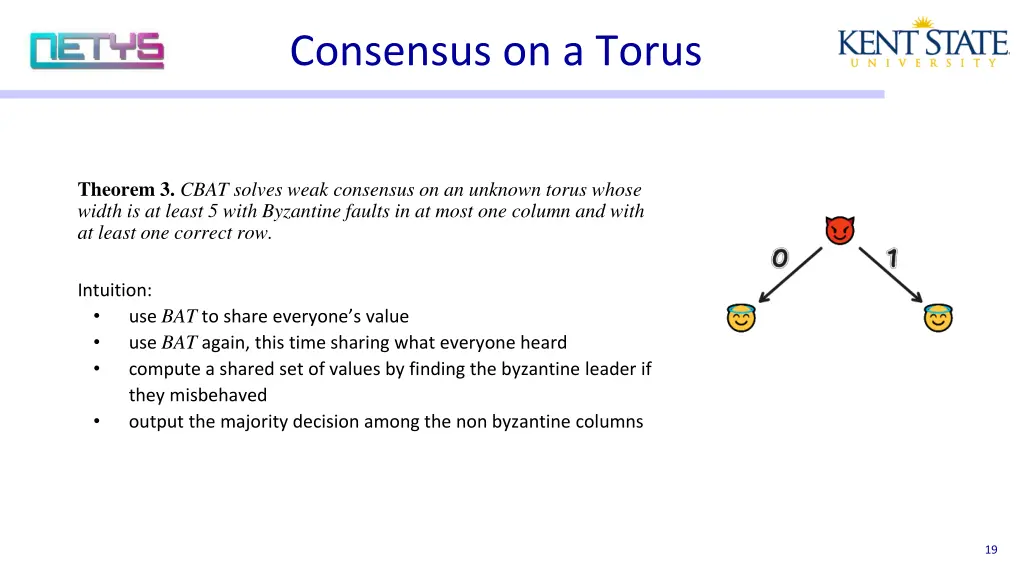 consensus on a torus