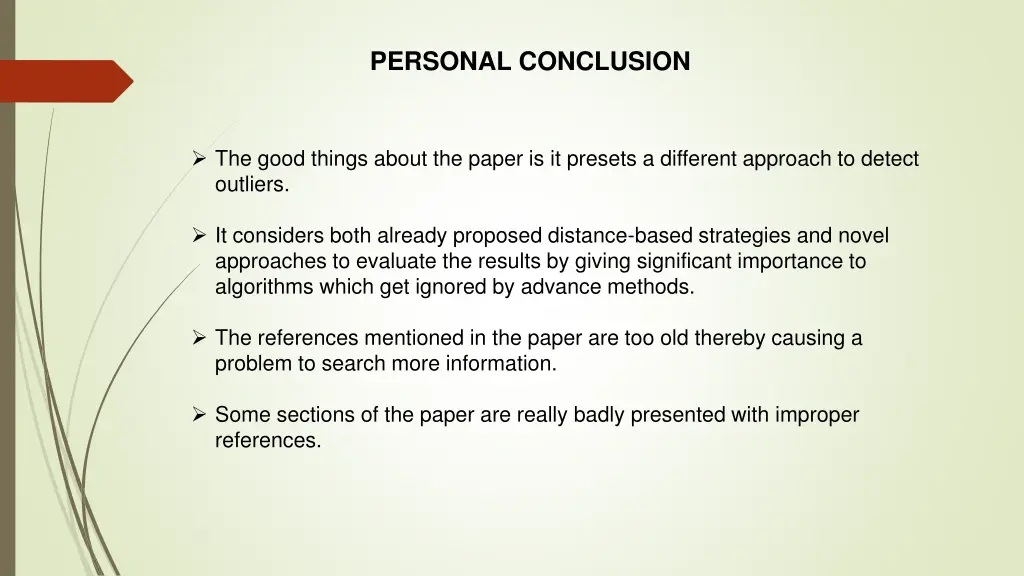 personal conclusion