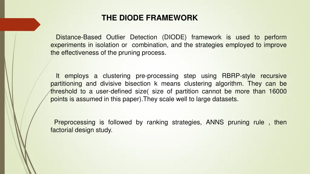 the diode framework