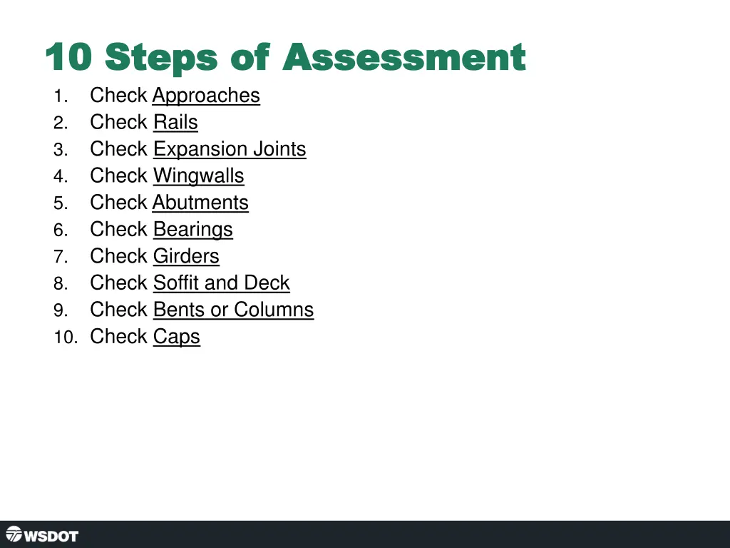 10 steps of assessment 10 steps of assessment