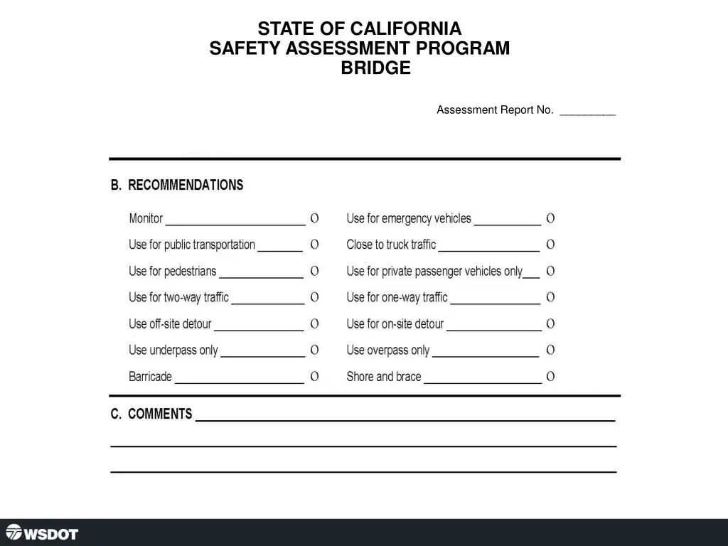state of california safety assessment program