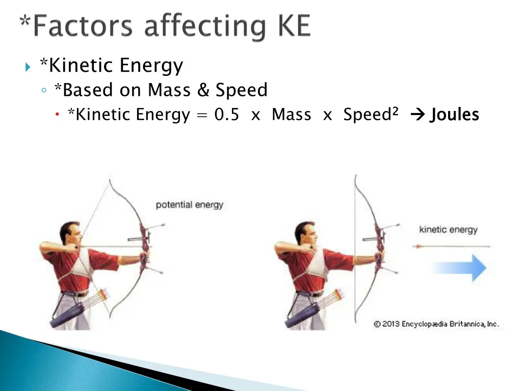 kinetic energy based on mass speed kinetic energy