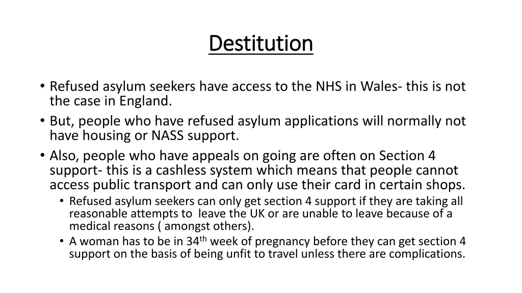 destitution destitution